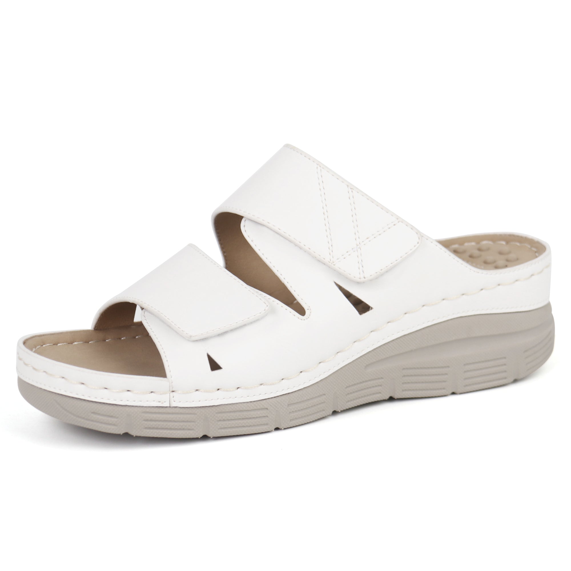 Beige Massage Sandals-Amara