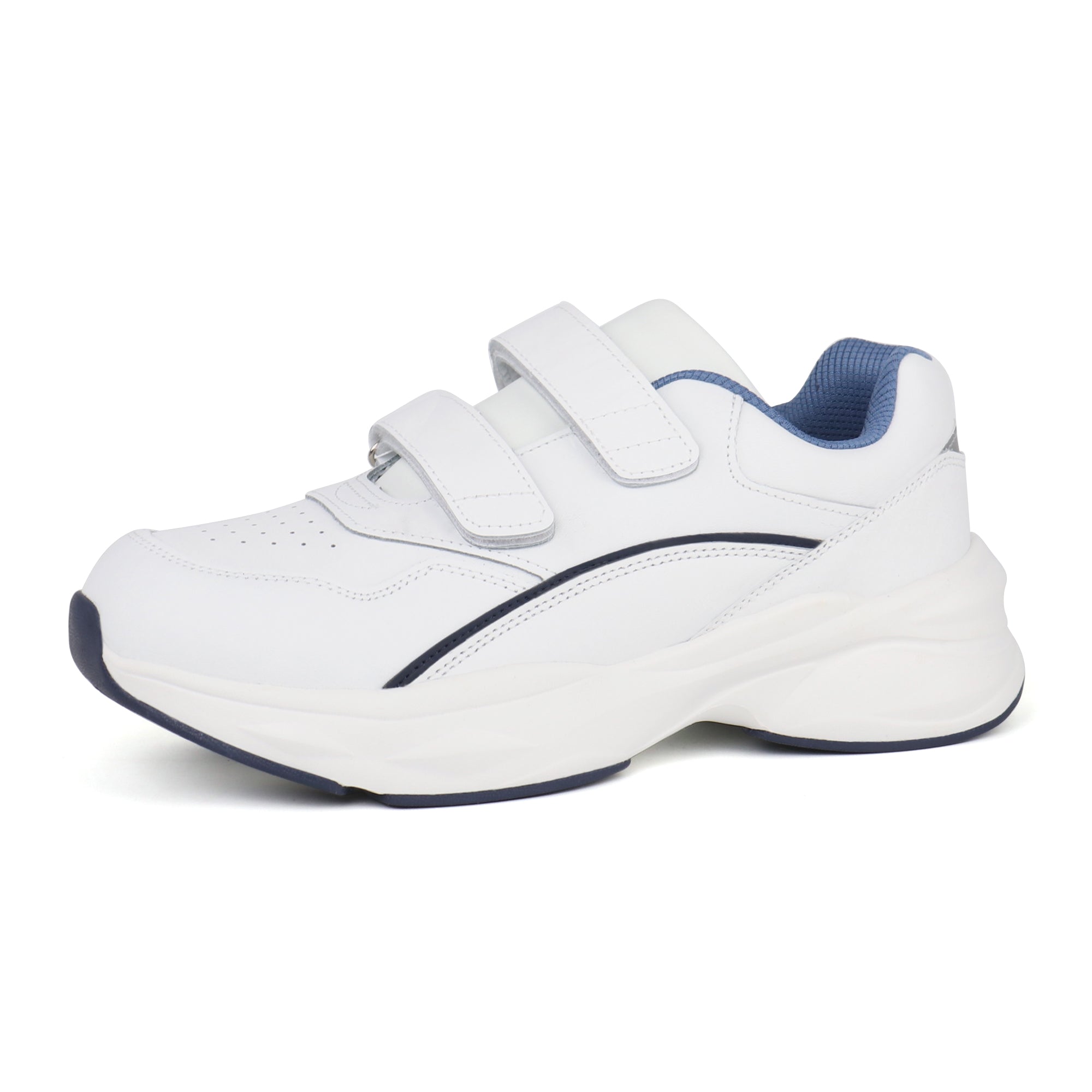 White Blue Walking Shoes-Hazel