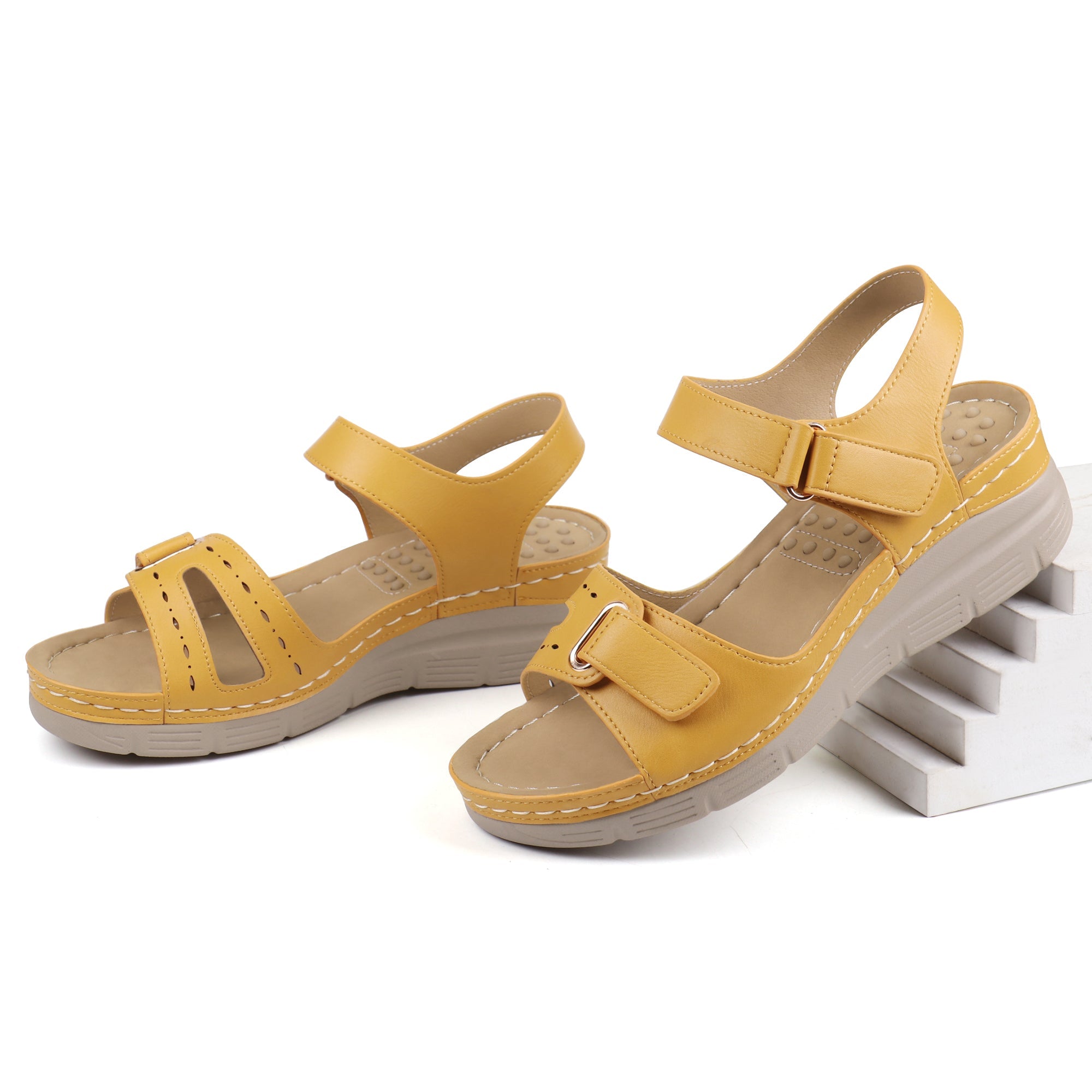 Yellow Massage Sandals-Scarlett