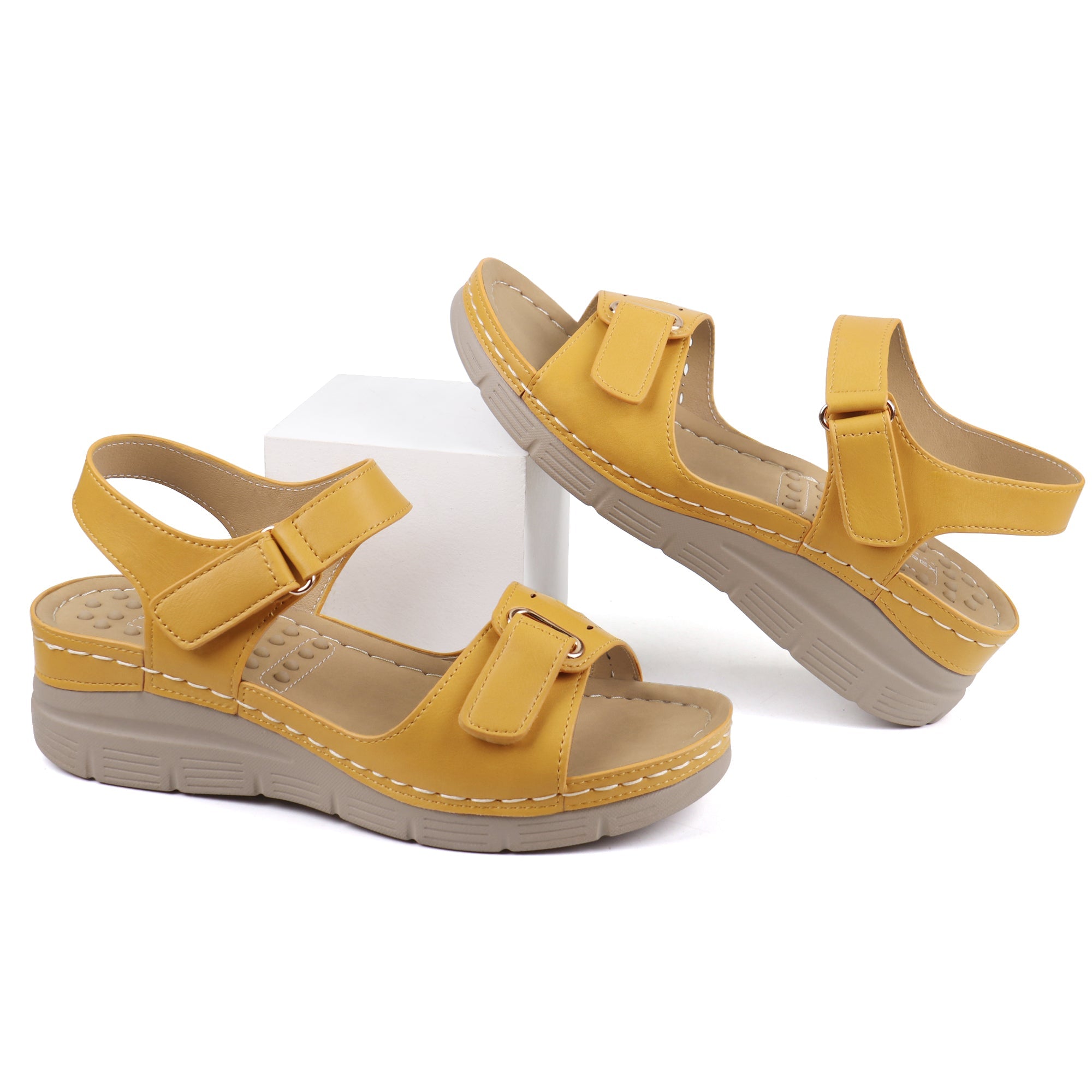 Yellow Massage Sandals-Scarlett