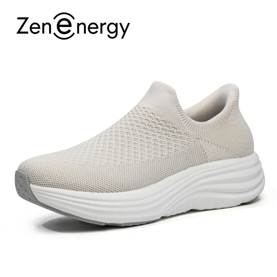 Zenenergy Beige Walking Shoes - Cara
