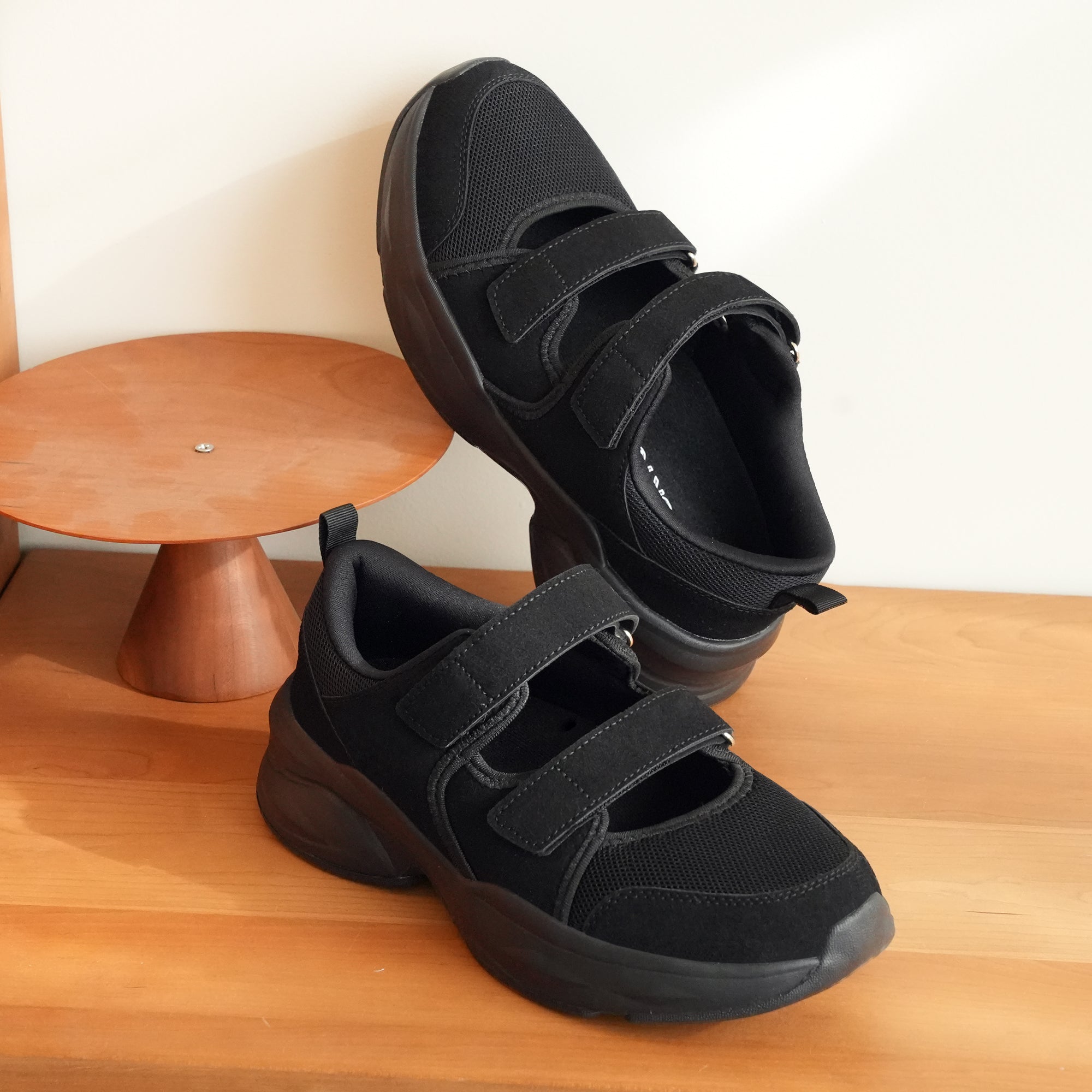 Black Walking Shoes-Adeline