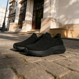 ZenEnergy Black Walking Shoes - Cara