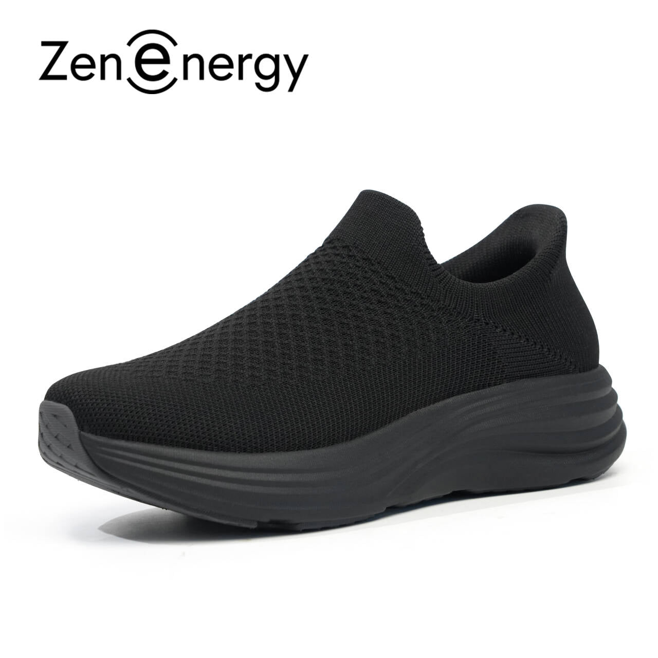 Zenenergy Black Walking Shoes - Cara