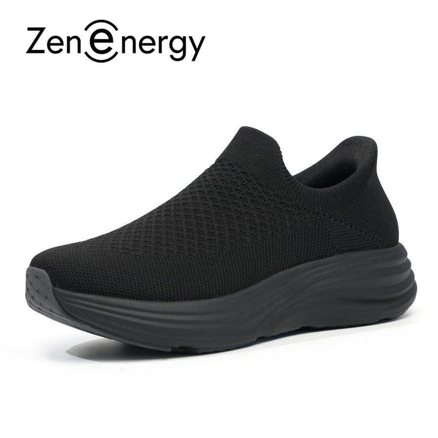 Zenenergy Black Walking Shoes - Cara