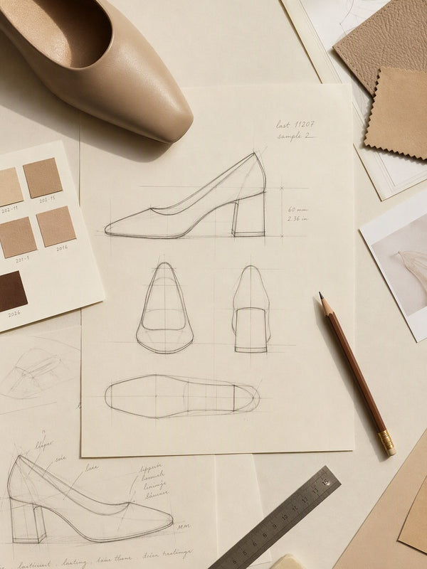 Shoe design sketches
