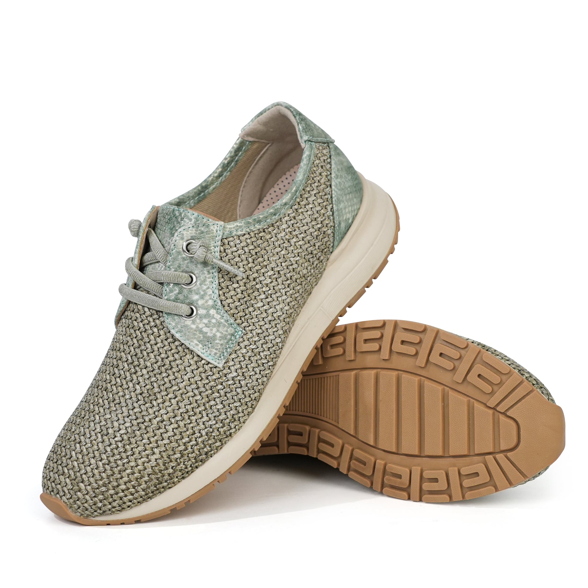 Beige Walking Shoes-Selin