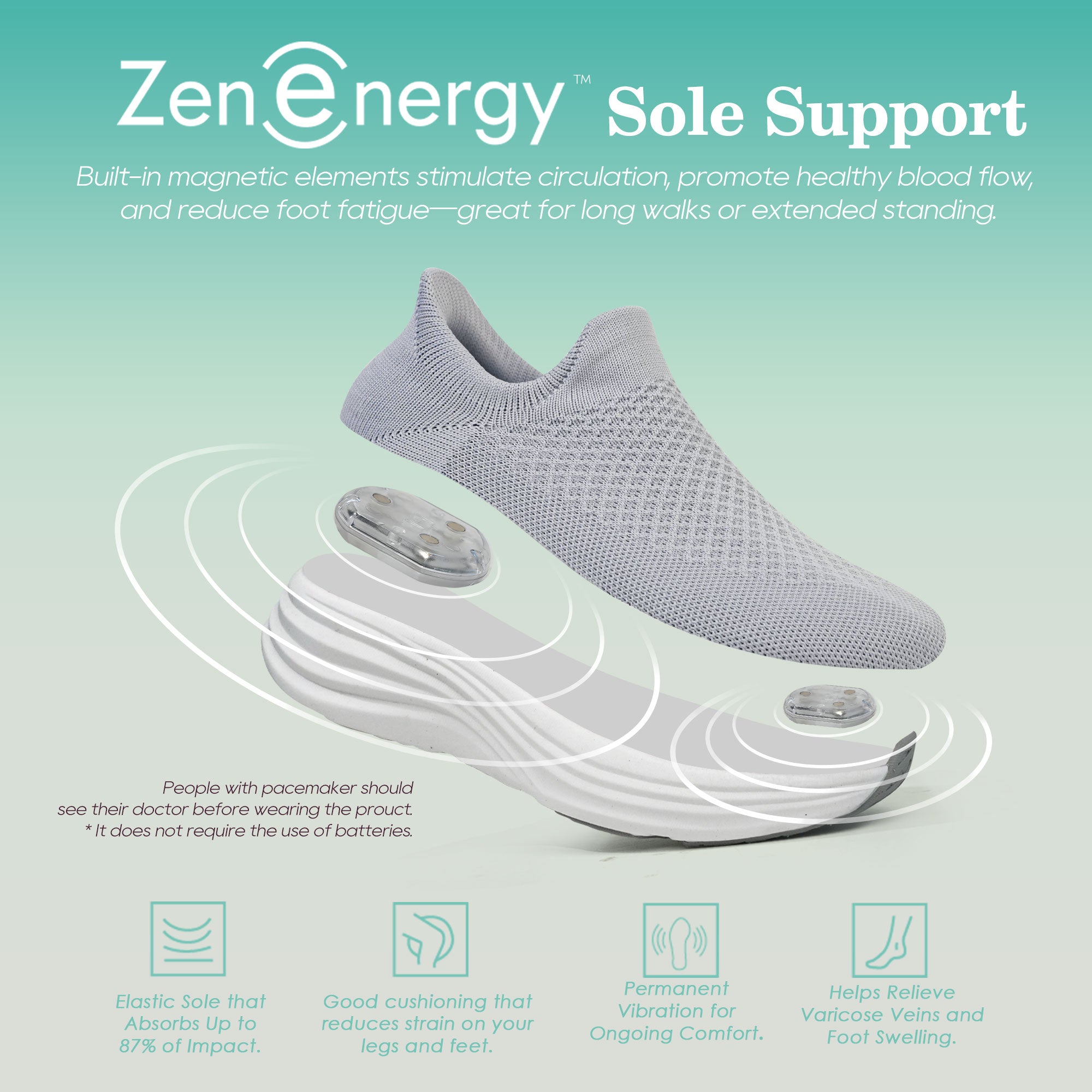 Grey Walking shoes-Cara