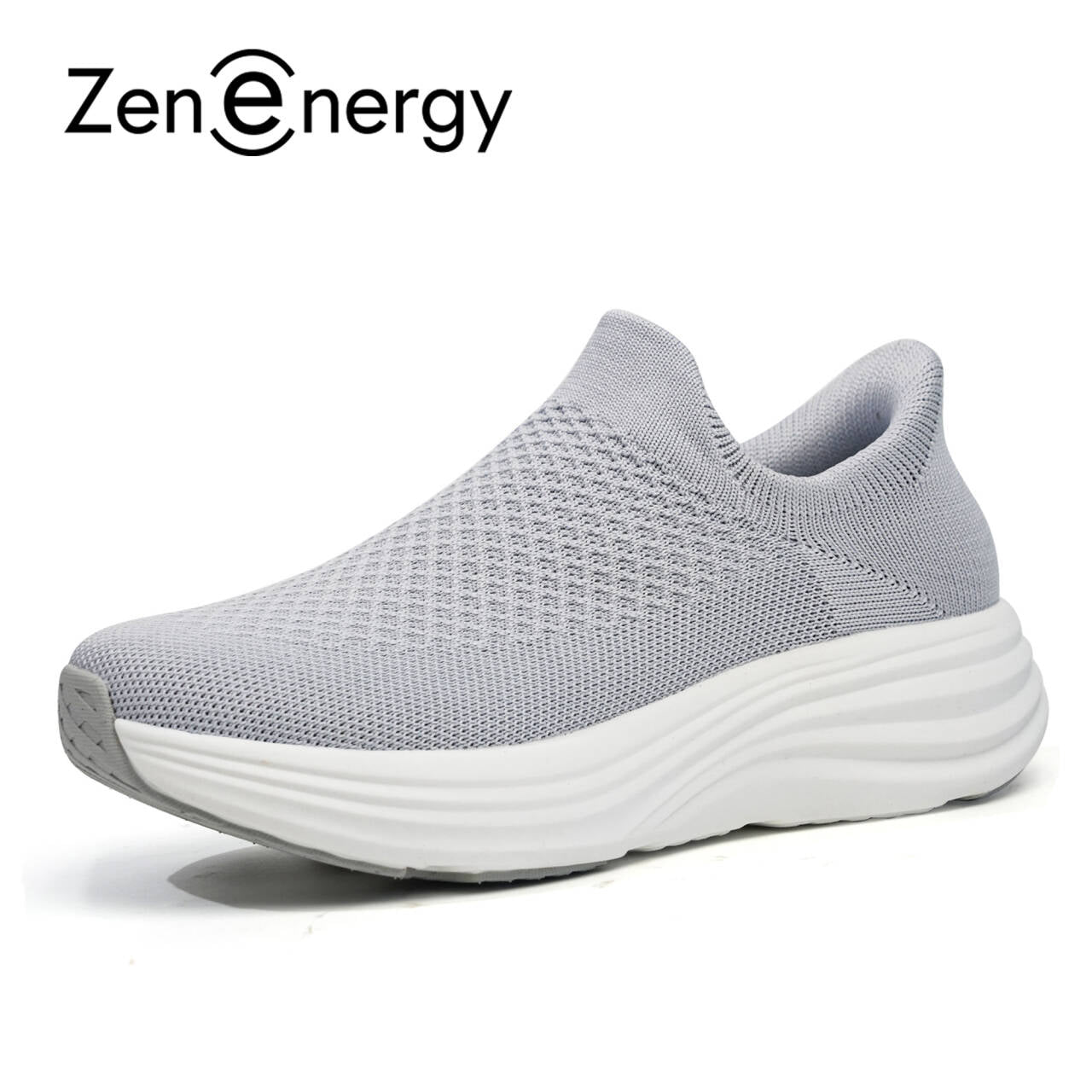 Zenenergy Grey Walking Shoes - Cara