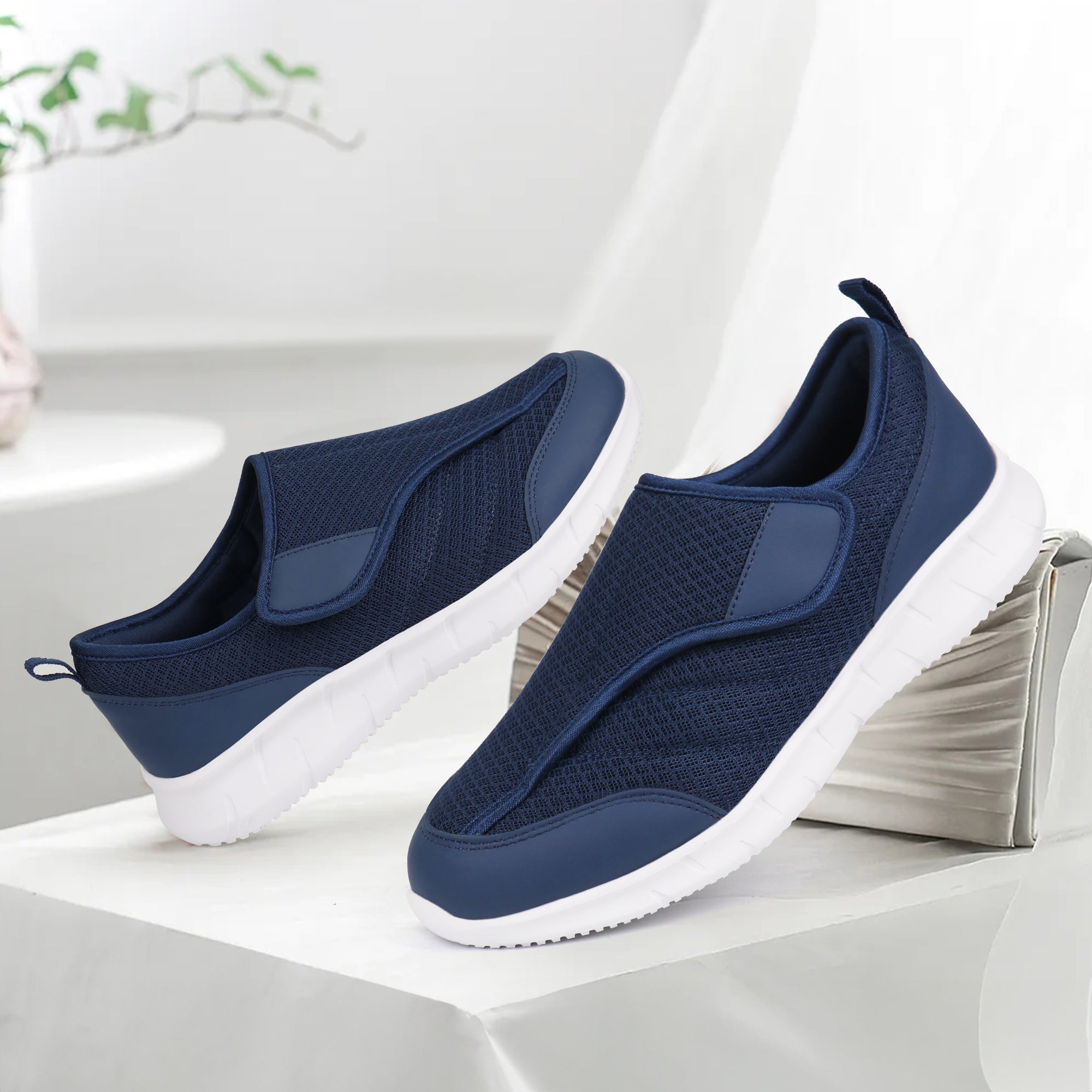 Navy Walking Shoes-Paige
