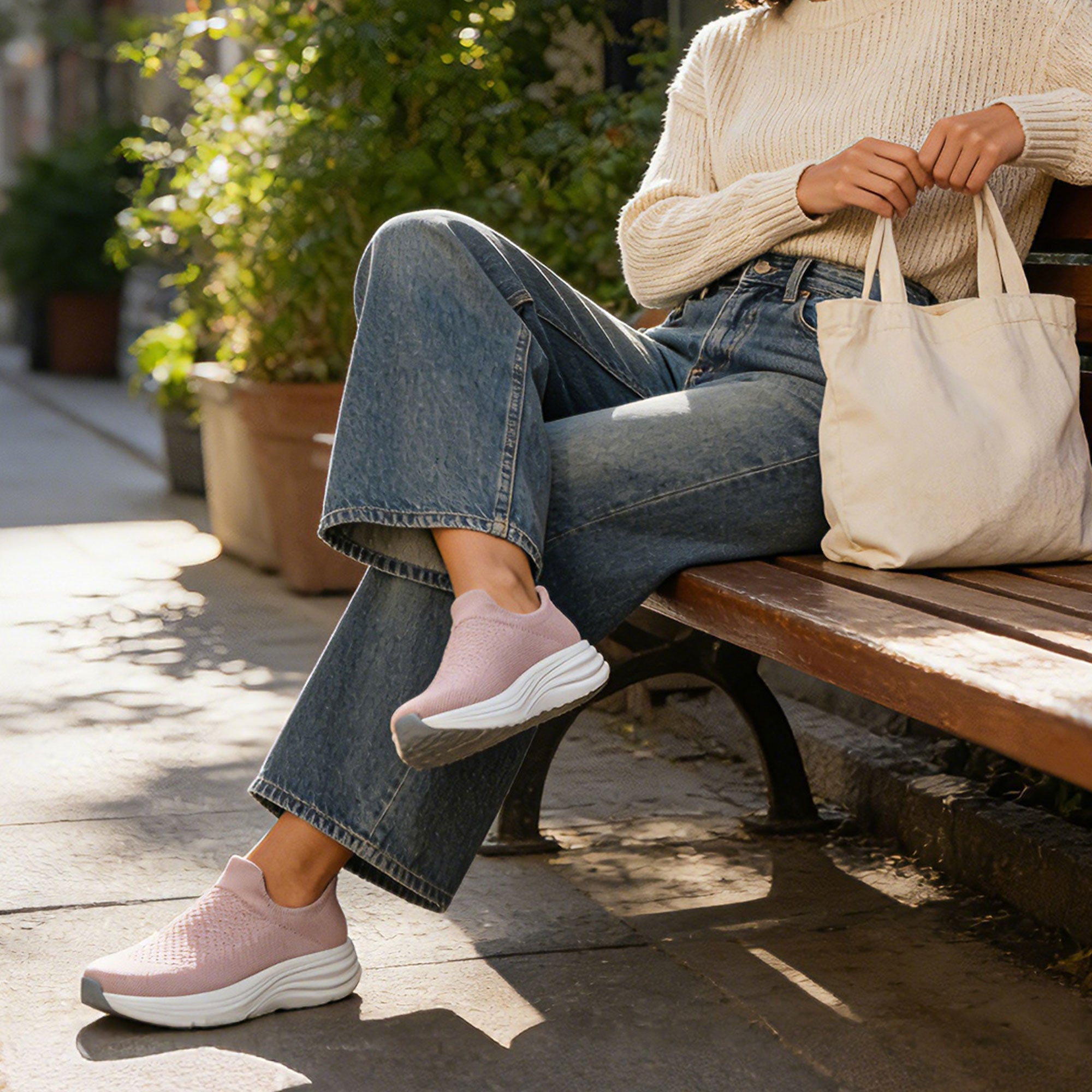 Beige Walking shoes-Cara